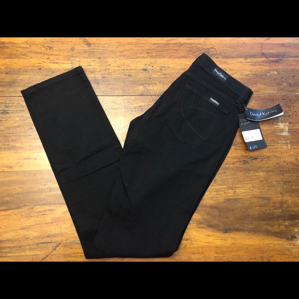 NWT David Kahn Nikki low rise straight leg jeans
